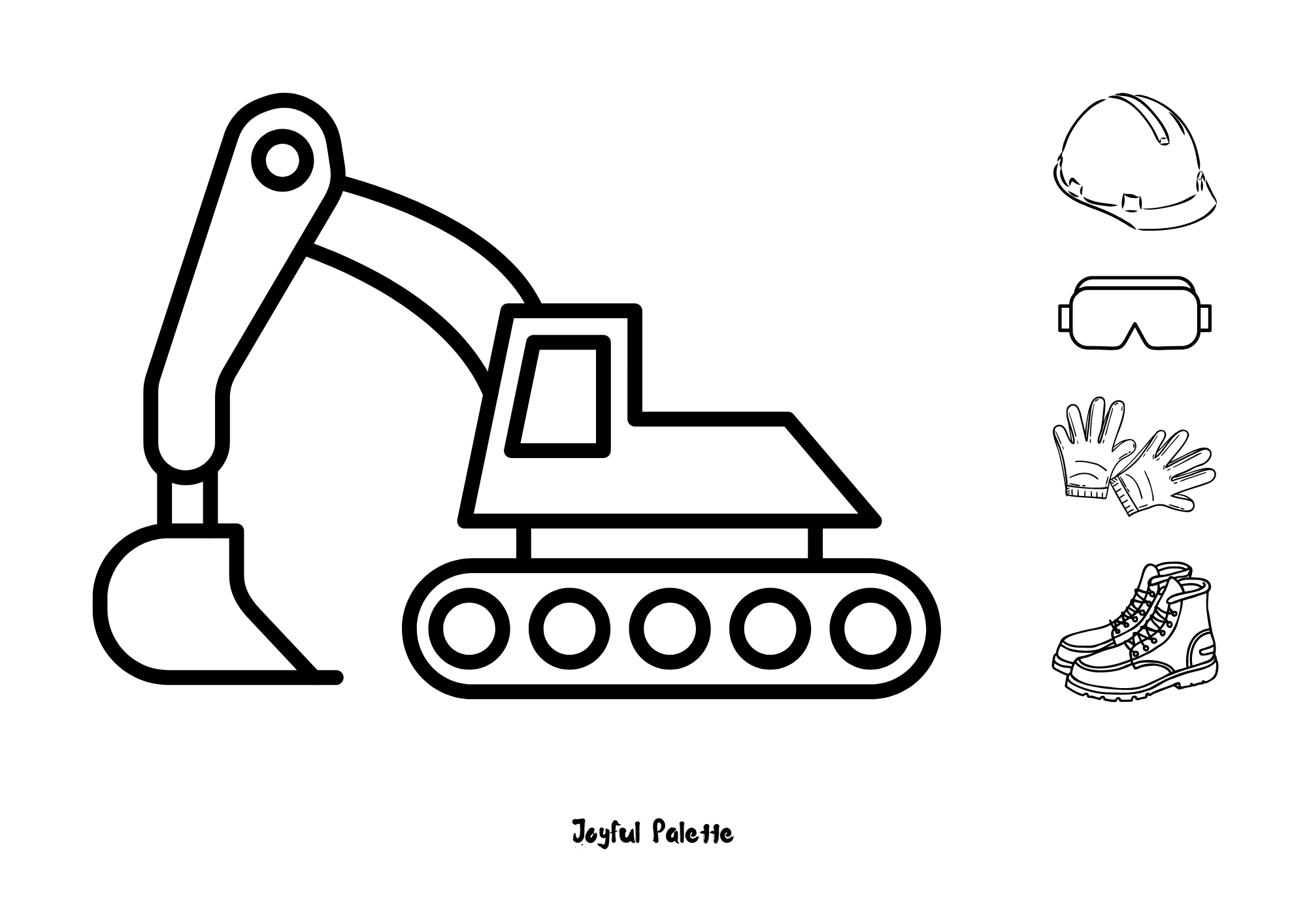 Construction Vehicles Coloring Pages