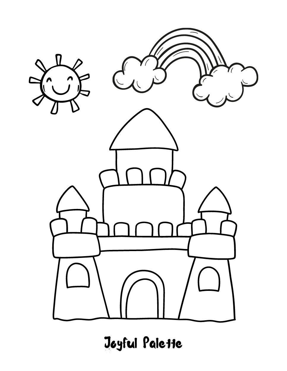 Castle Coloring Page