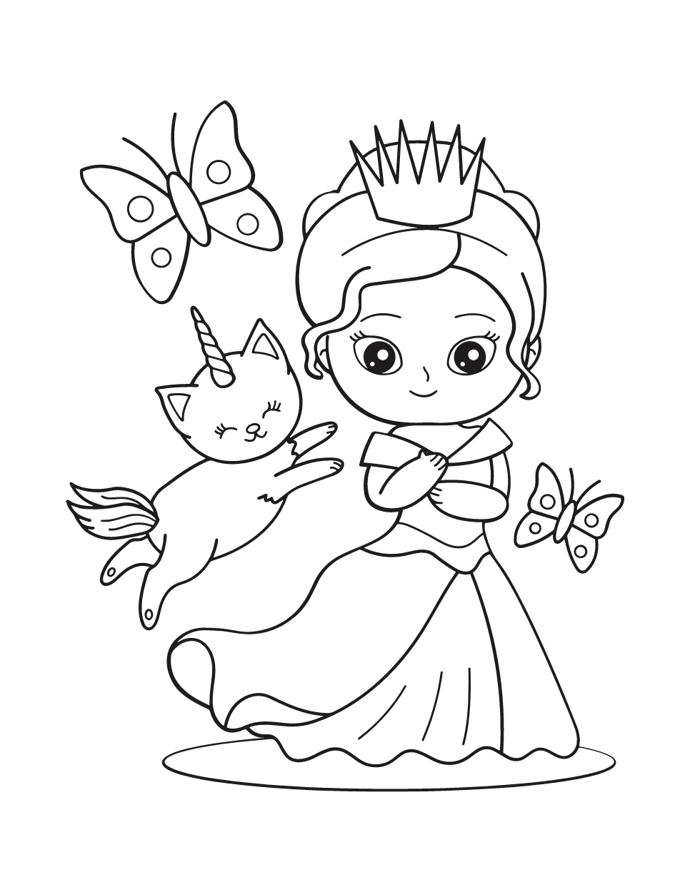 Princess Coloring Page