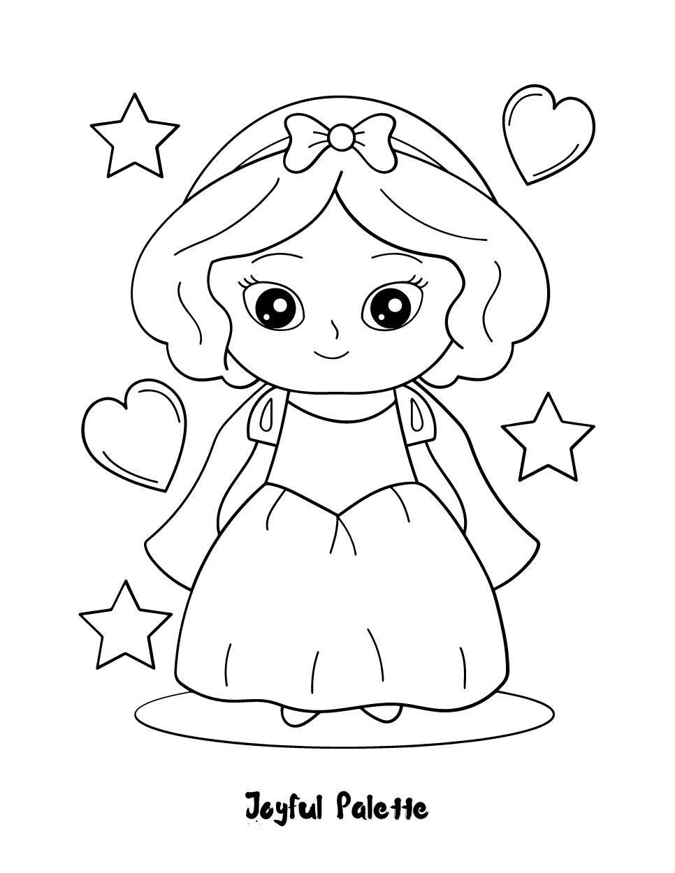 Little Princess Coloring Page