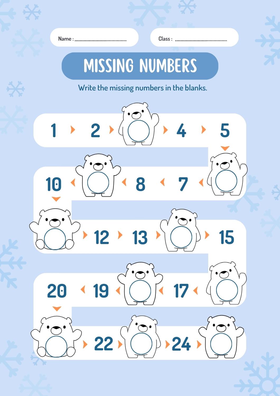 missing numbers