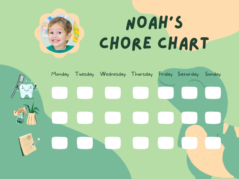 weekly chores chart