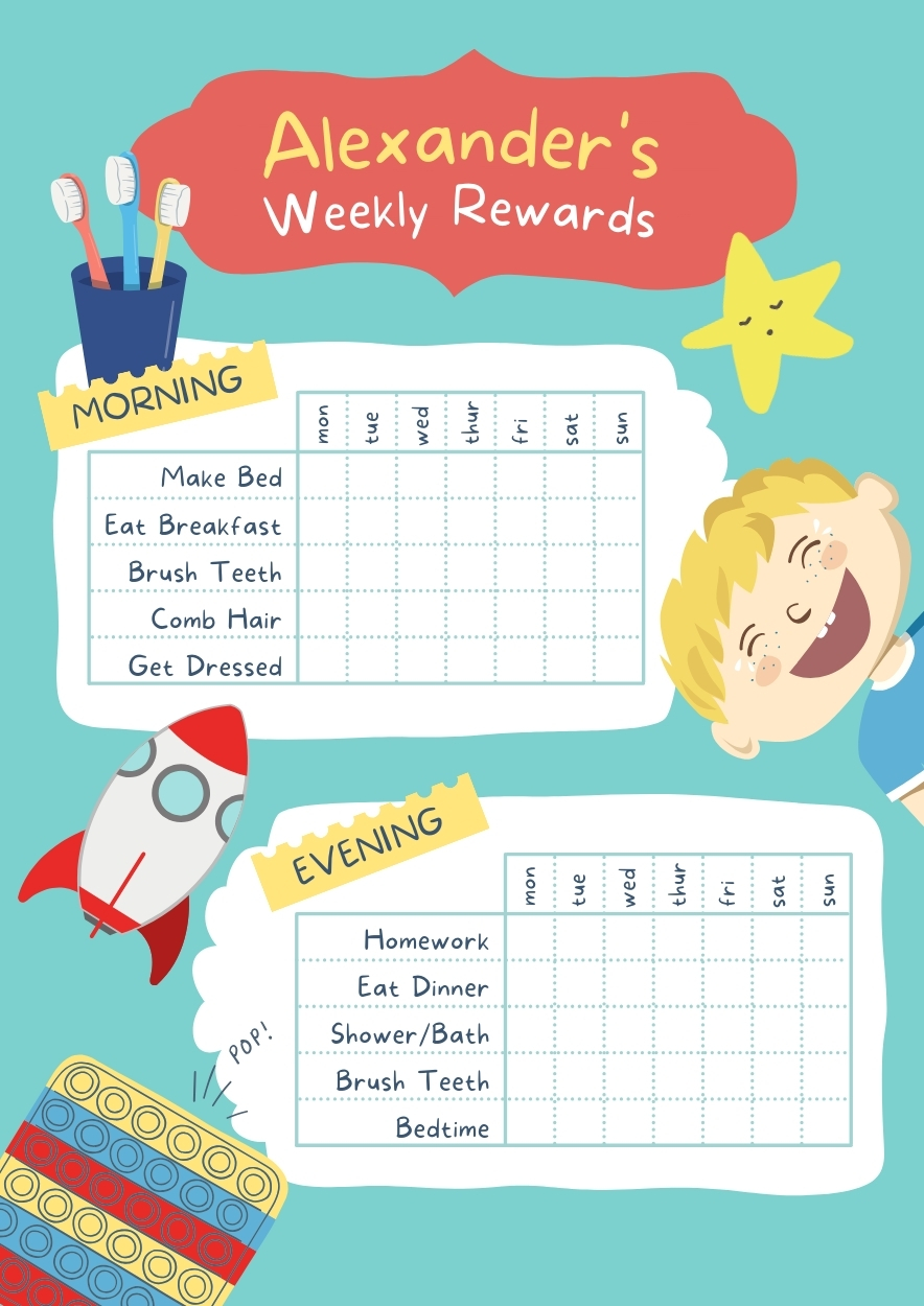 reward chart printable