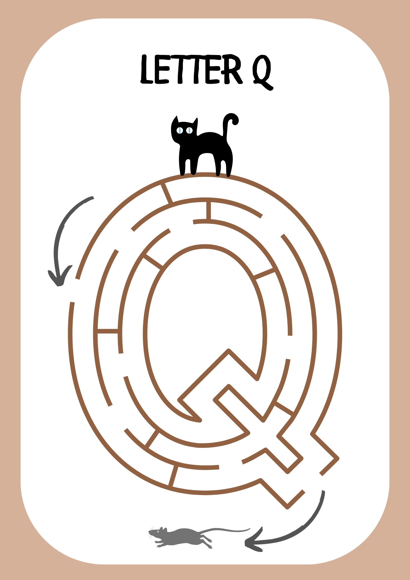 Free Printable Letter Q