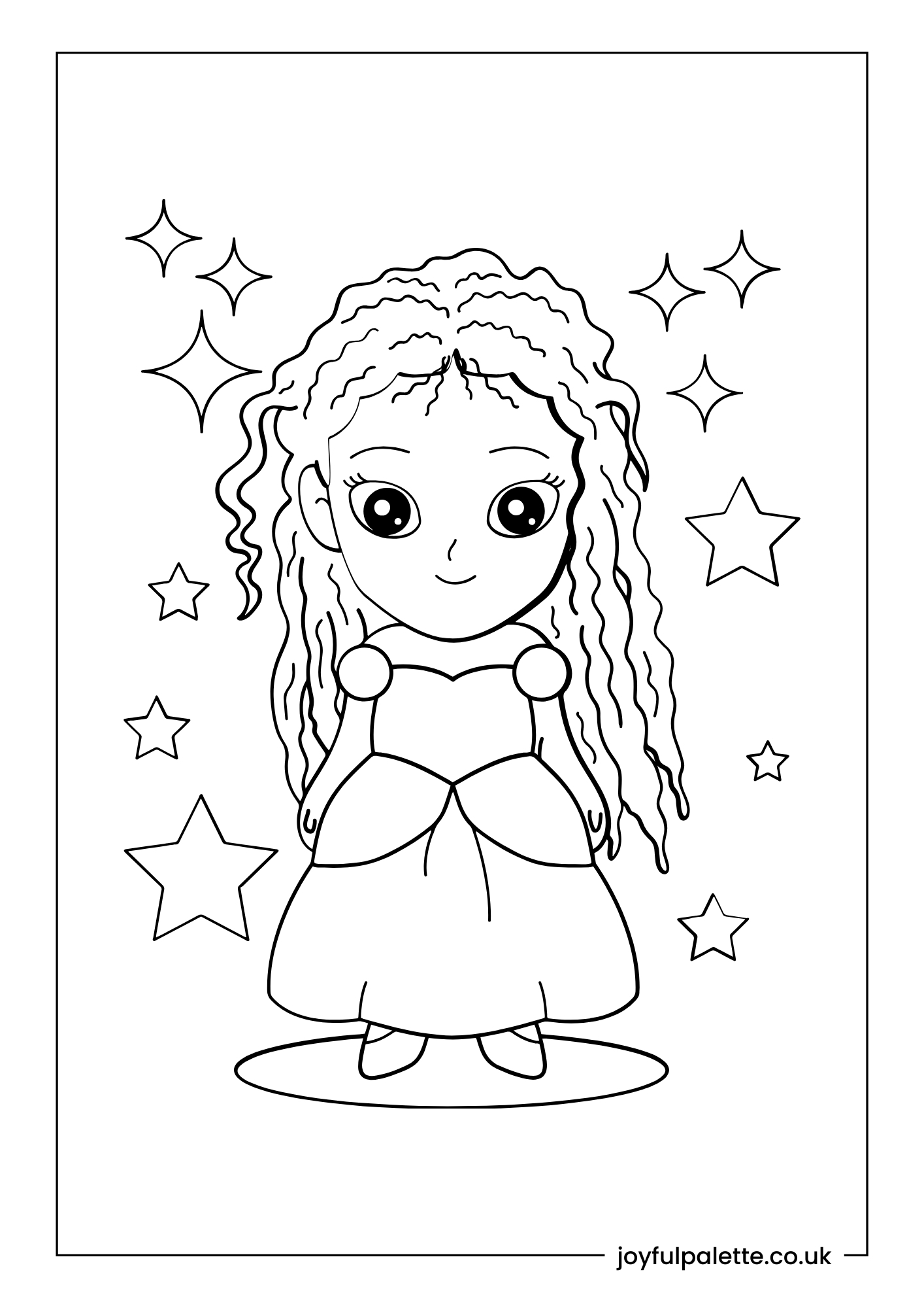 Little Princess Coloring Page