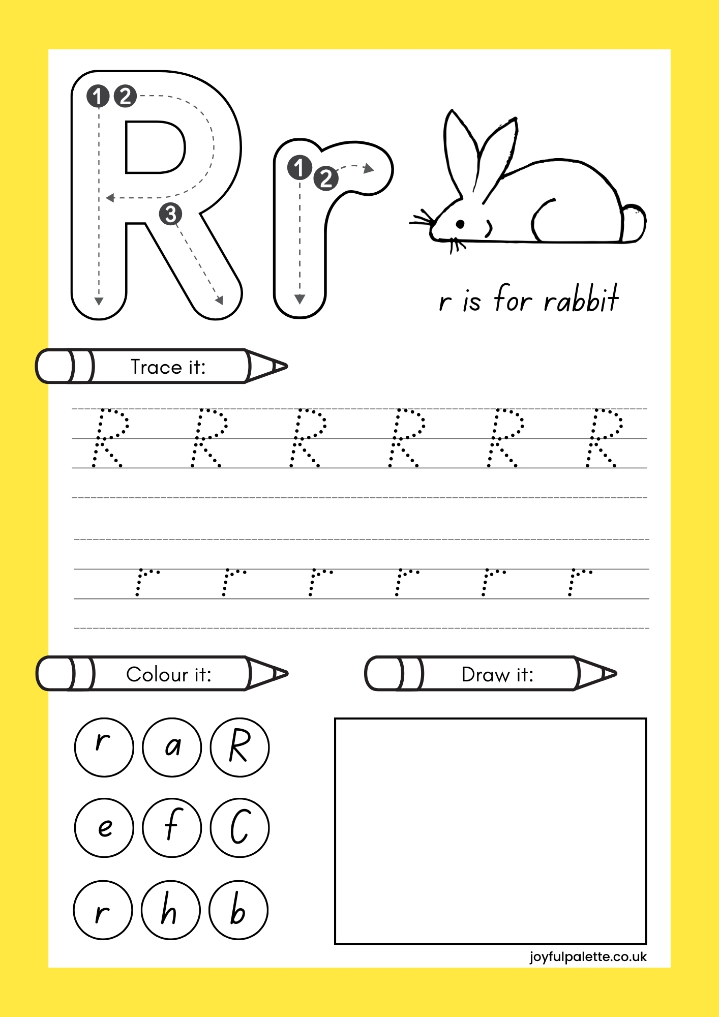 Practice Letter R