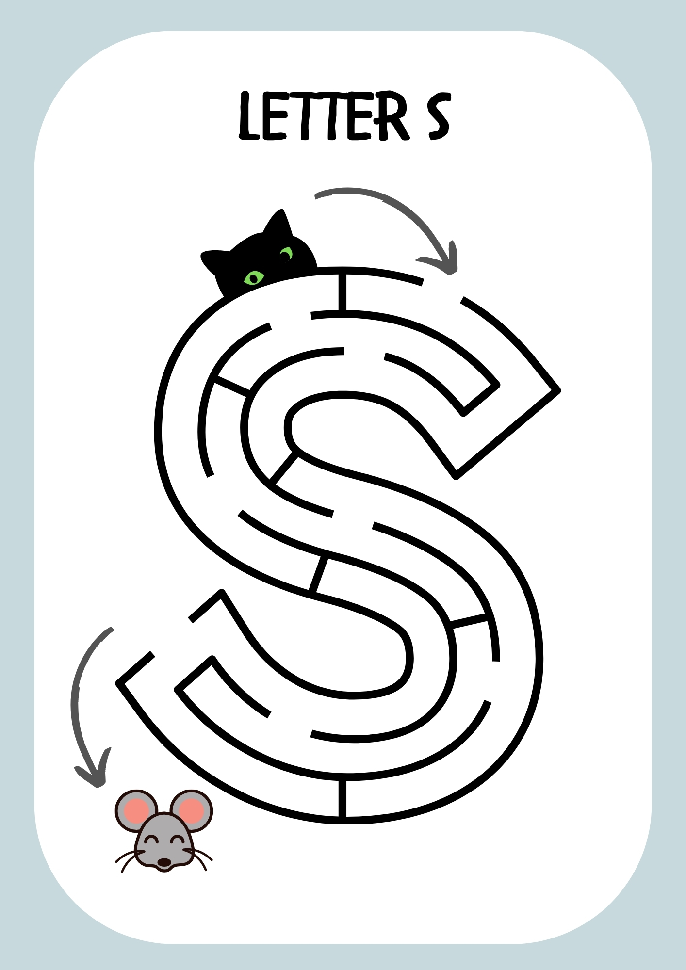 Letter S Maze