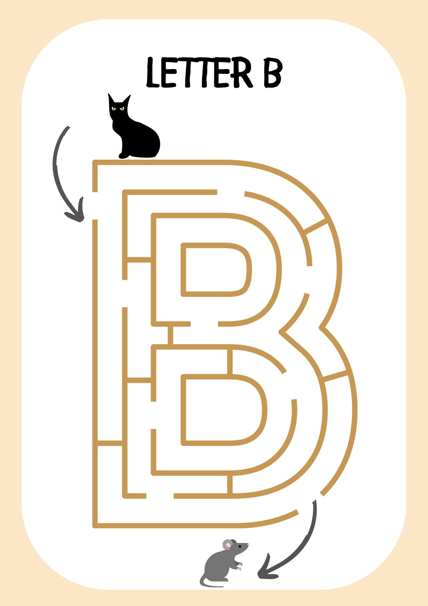 Free Printable Letter B PDF