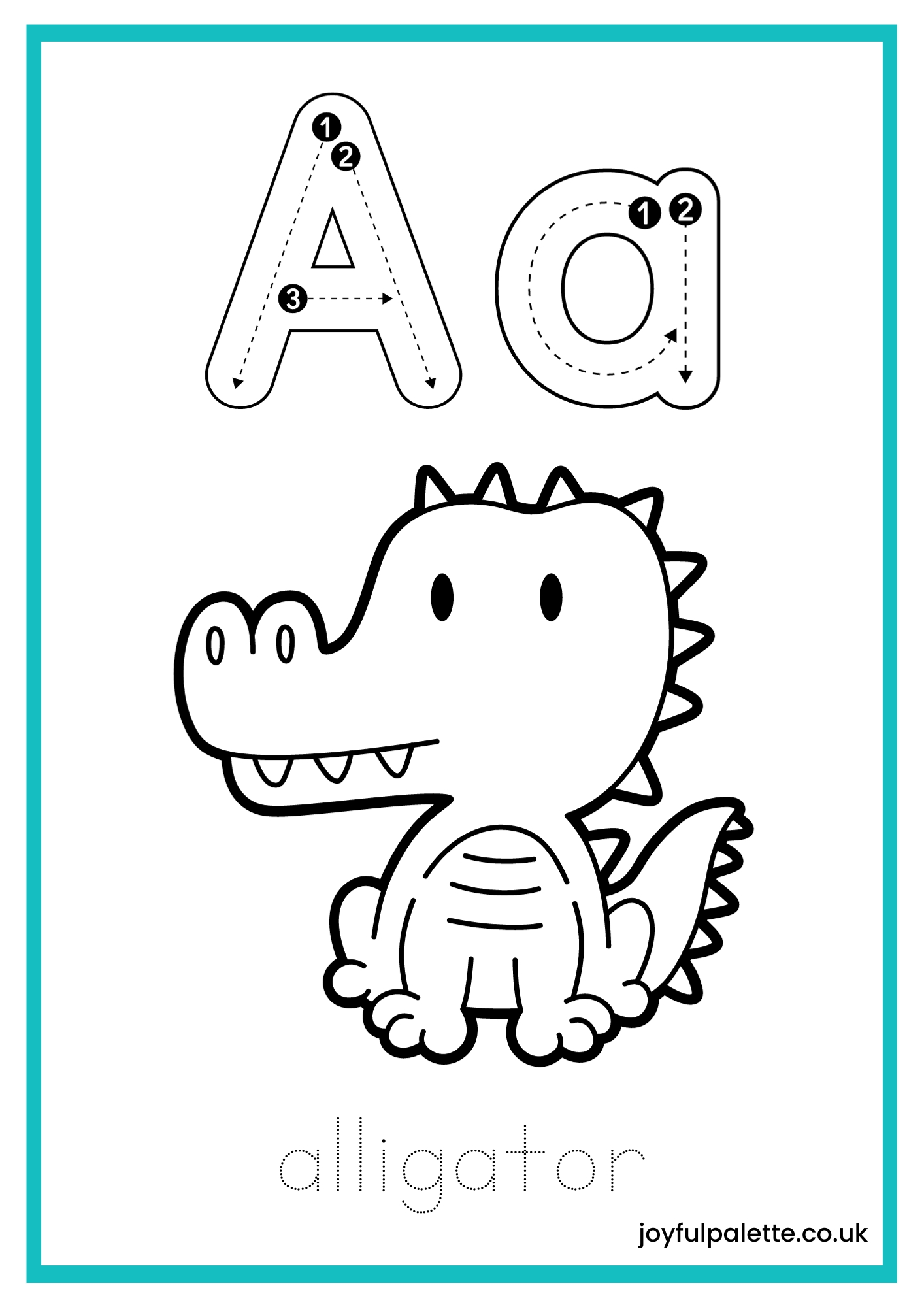 Free Printable Alphabet Tracing and Coloring Pages