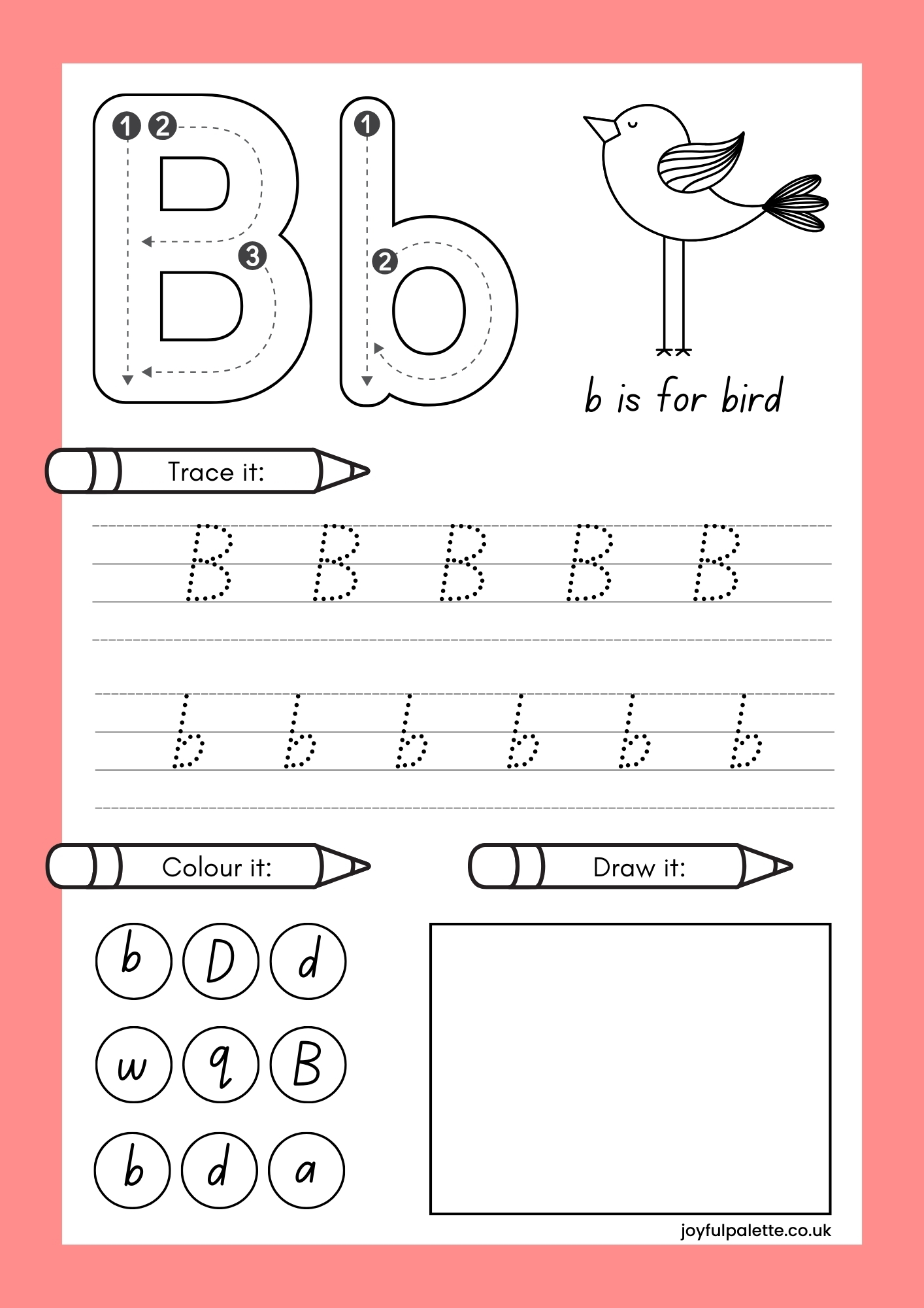 Practice Tracing Letter B