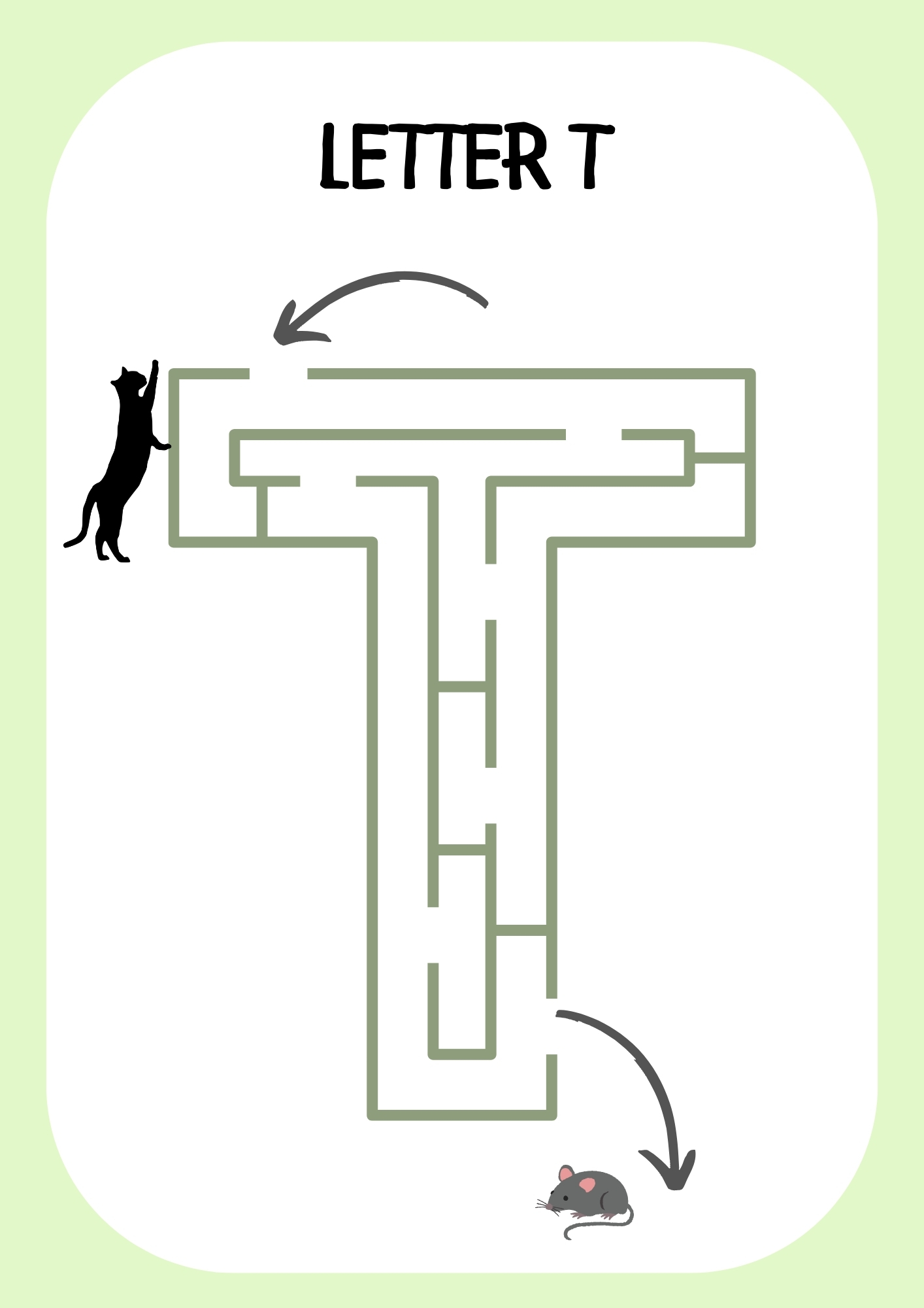 Free Printable Letter T