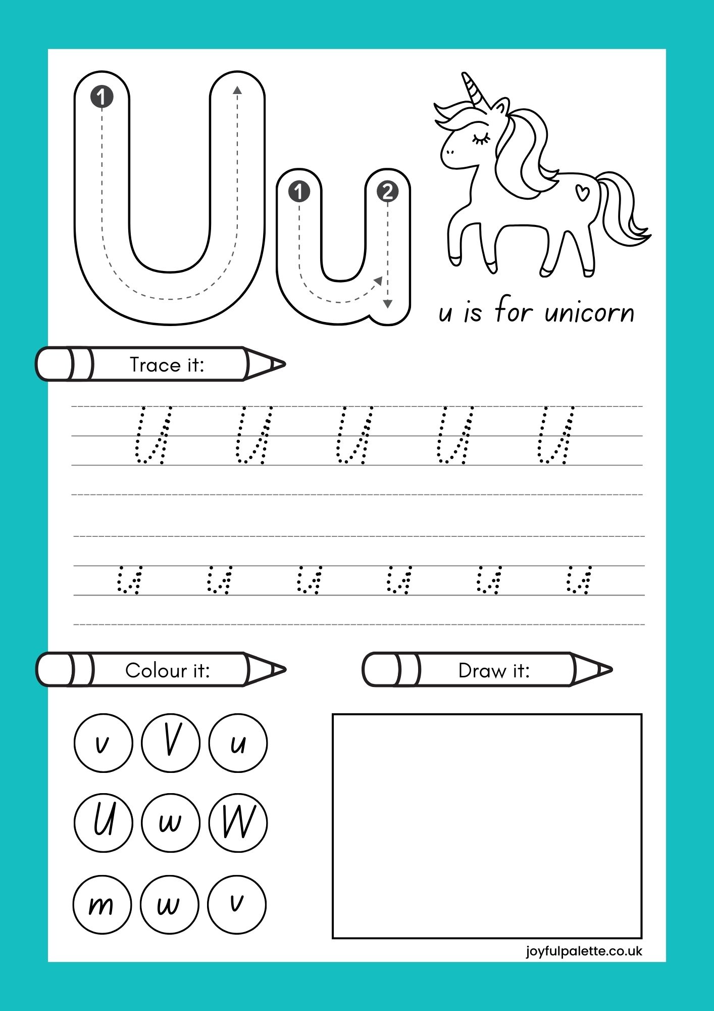 Practice Letter U