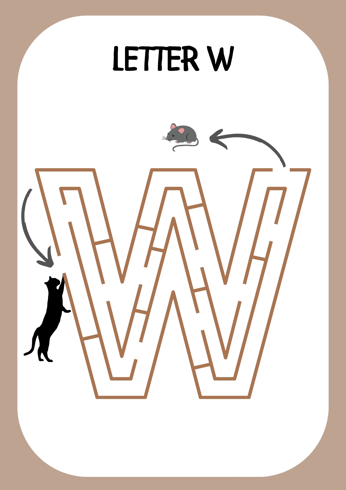 Free Printable Letter W