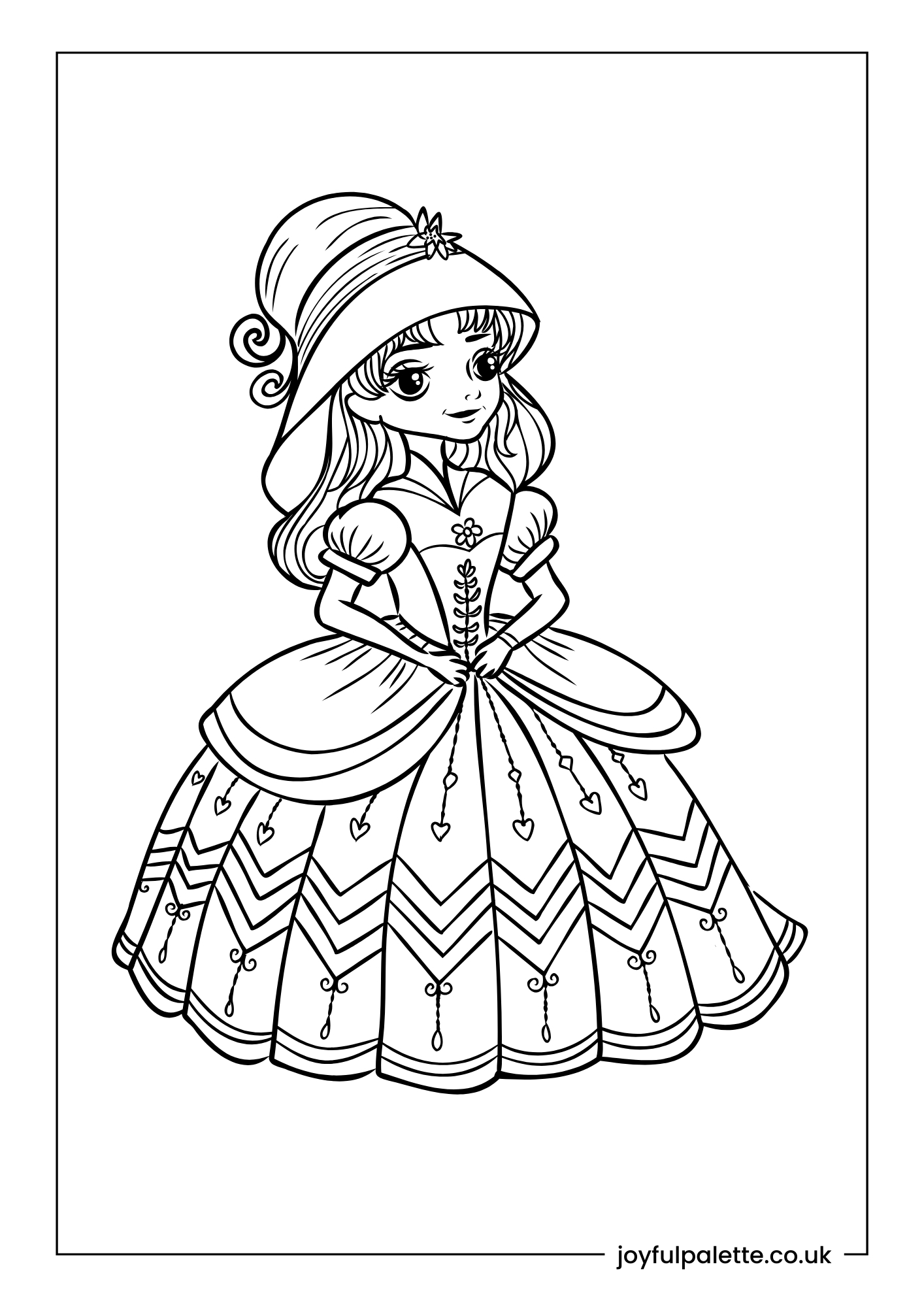 Printable Princess Coloring Page