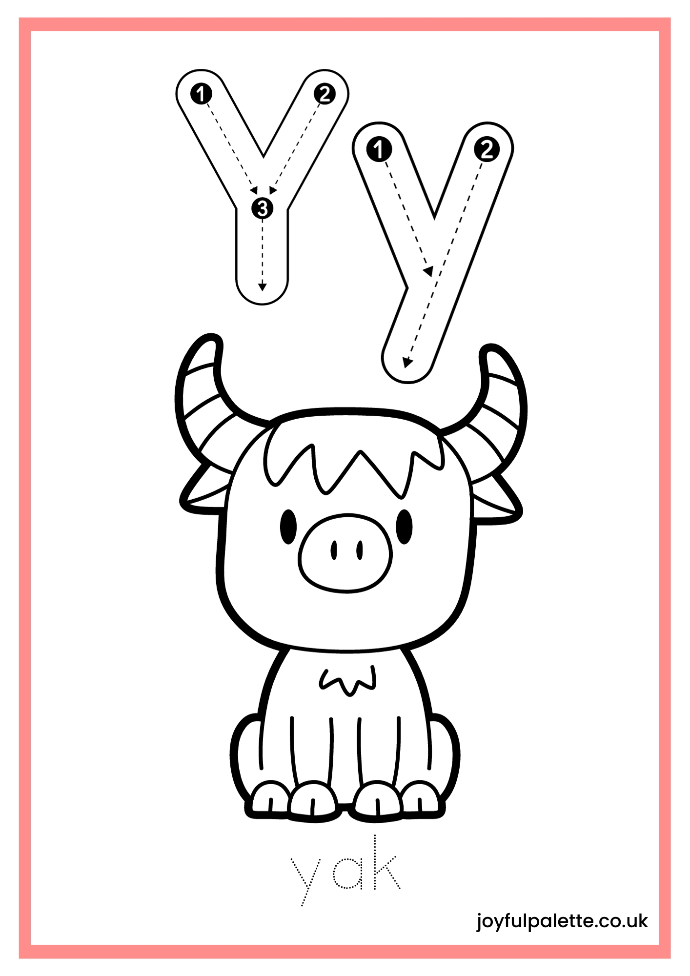 Animal Alphabet Coloring Book