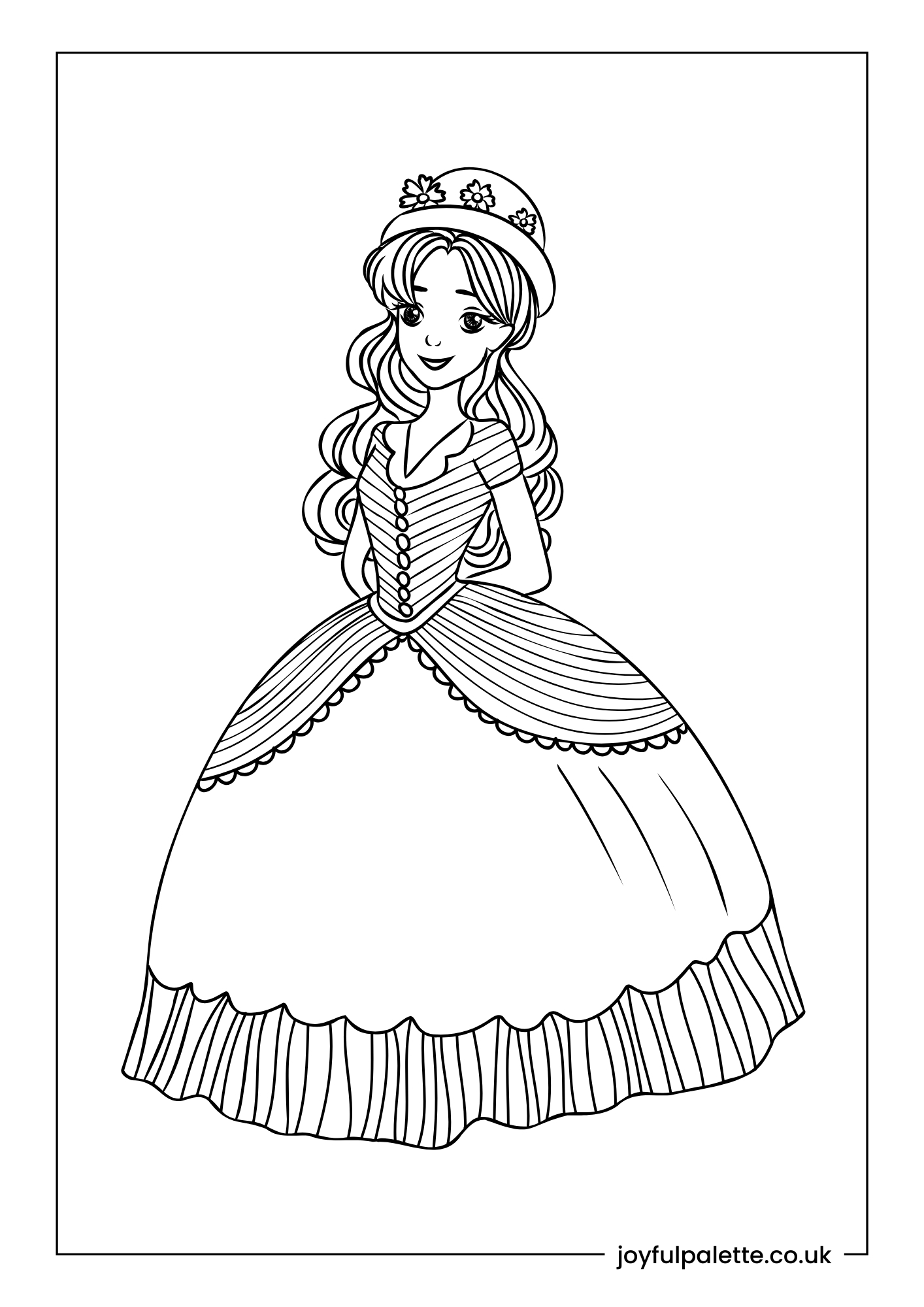 Printable Princess Coloring Page