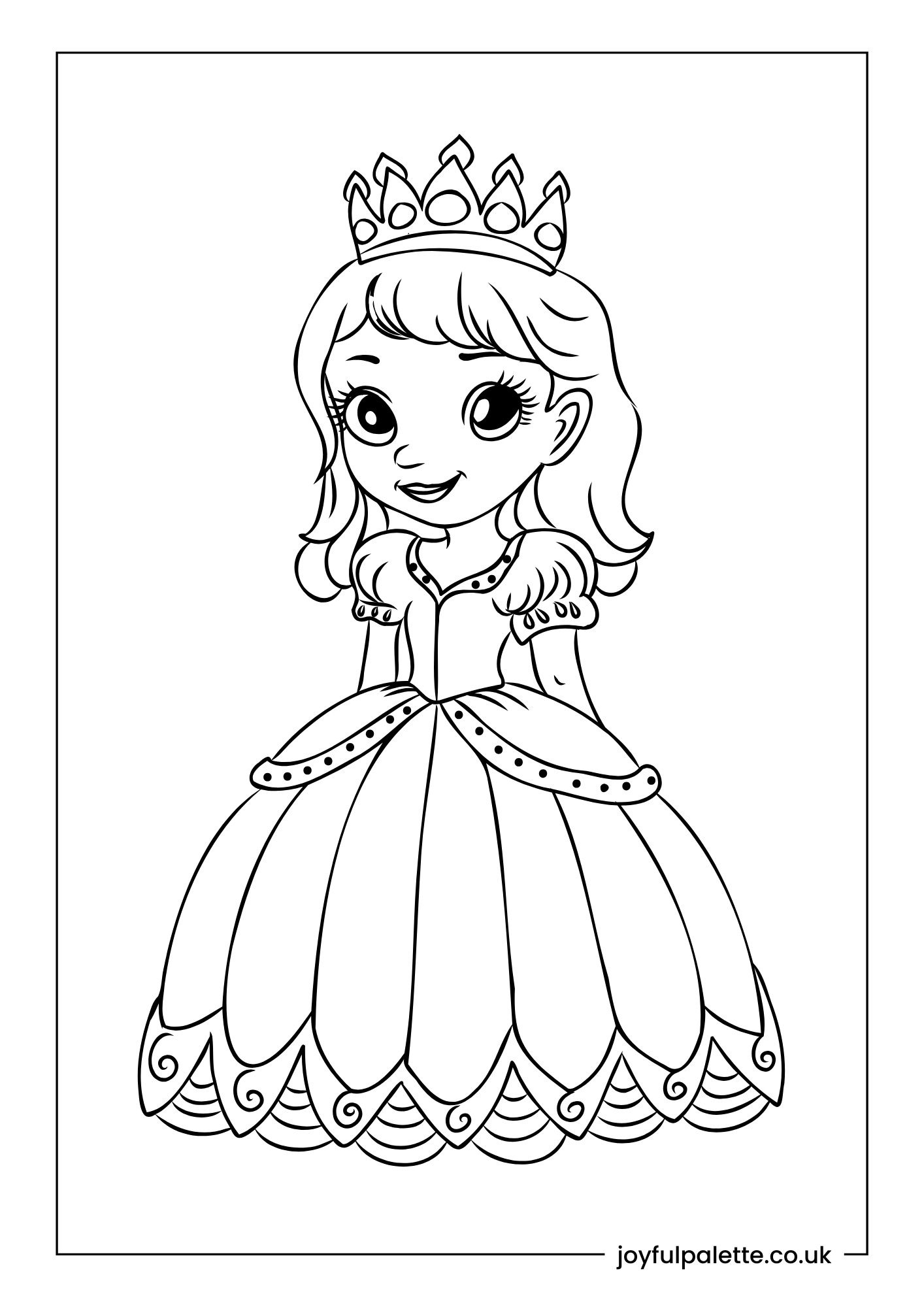 Printable Princess Coloring Page