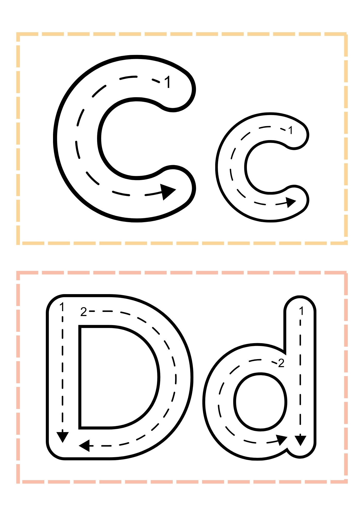 Free Printable Letter C and D