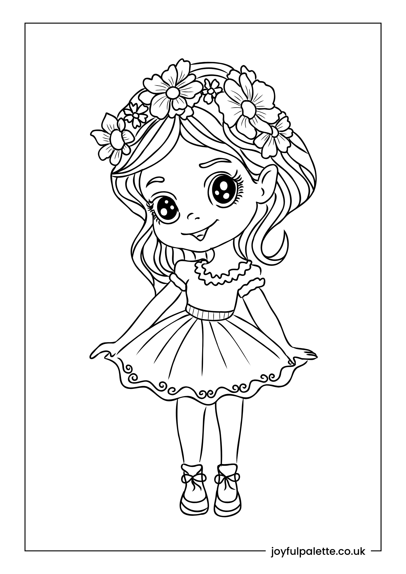 Beautiful Princess Coloring Page