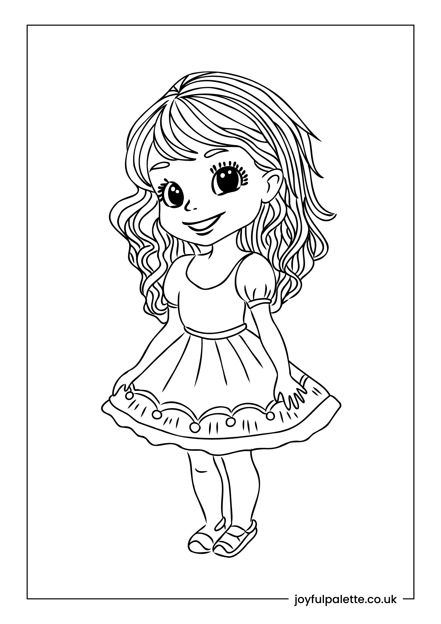 Beautiful Princess Coloring Page