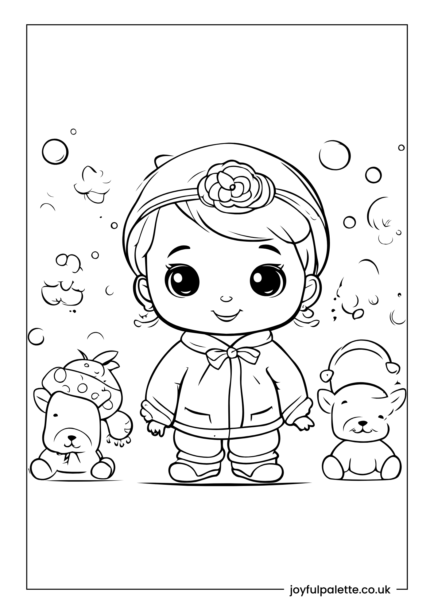 Baby Princess Coloring Page