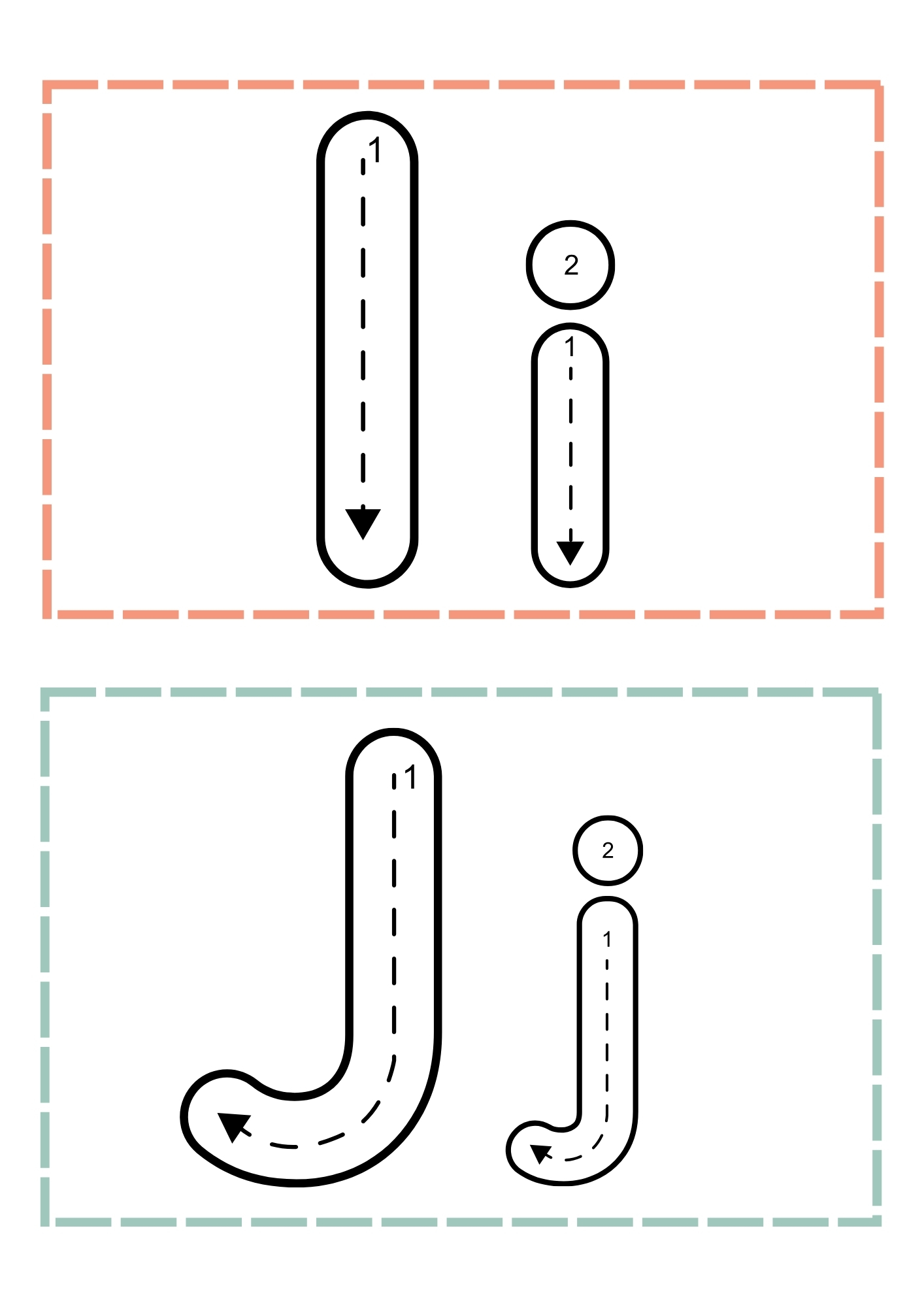 Free Printable Letter I and J