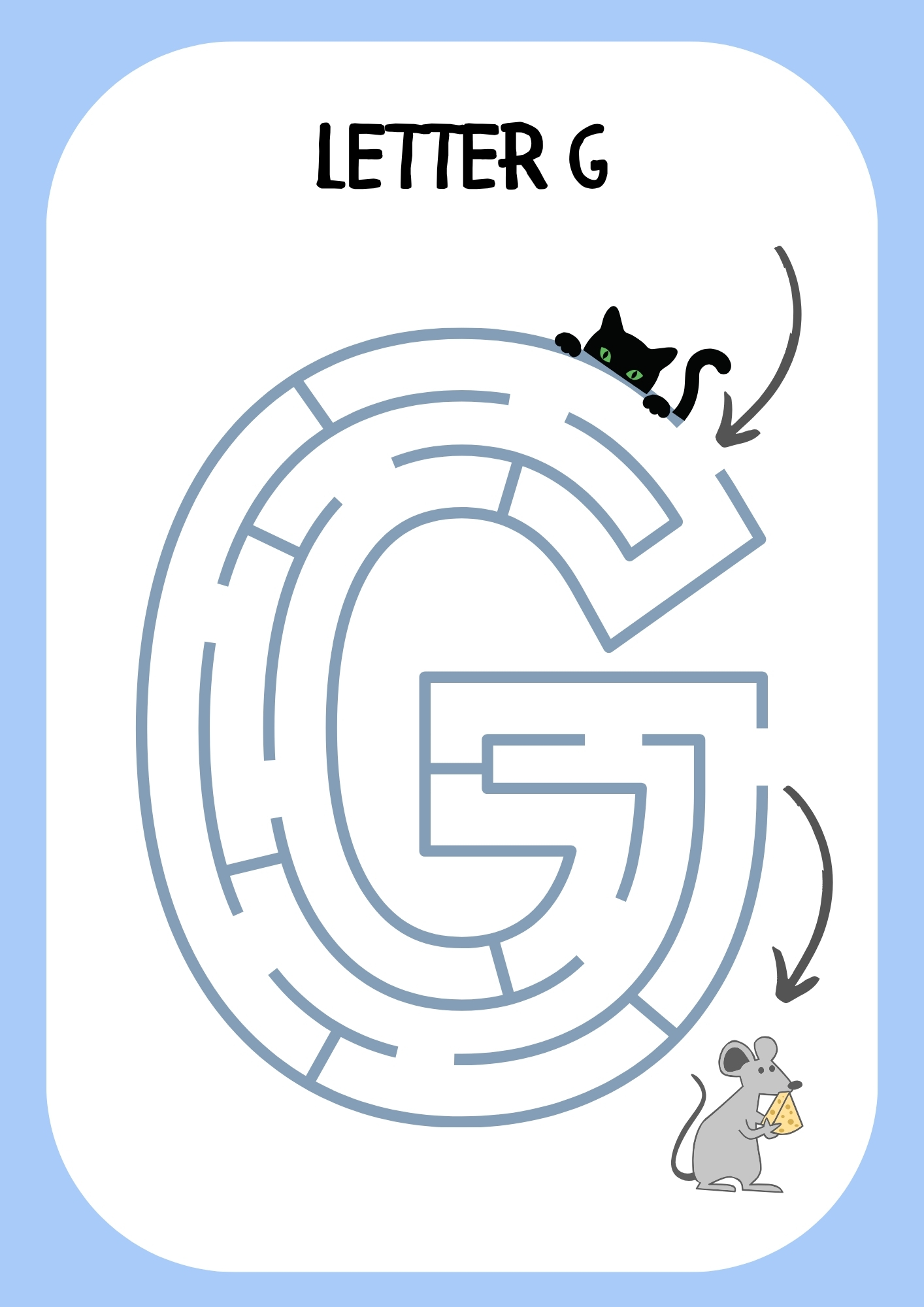 Letter G Printable PDF