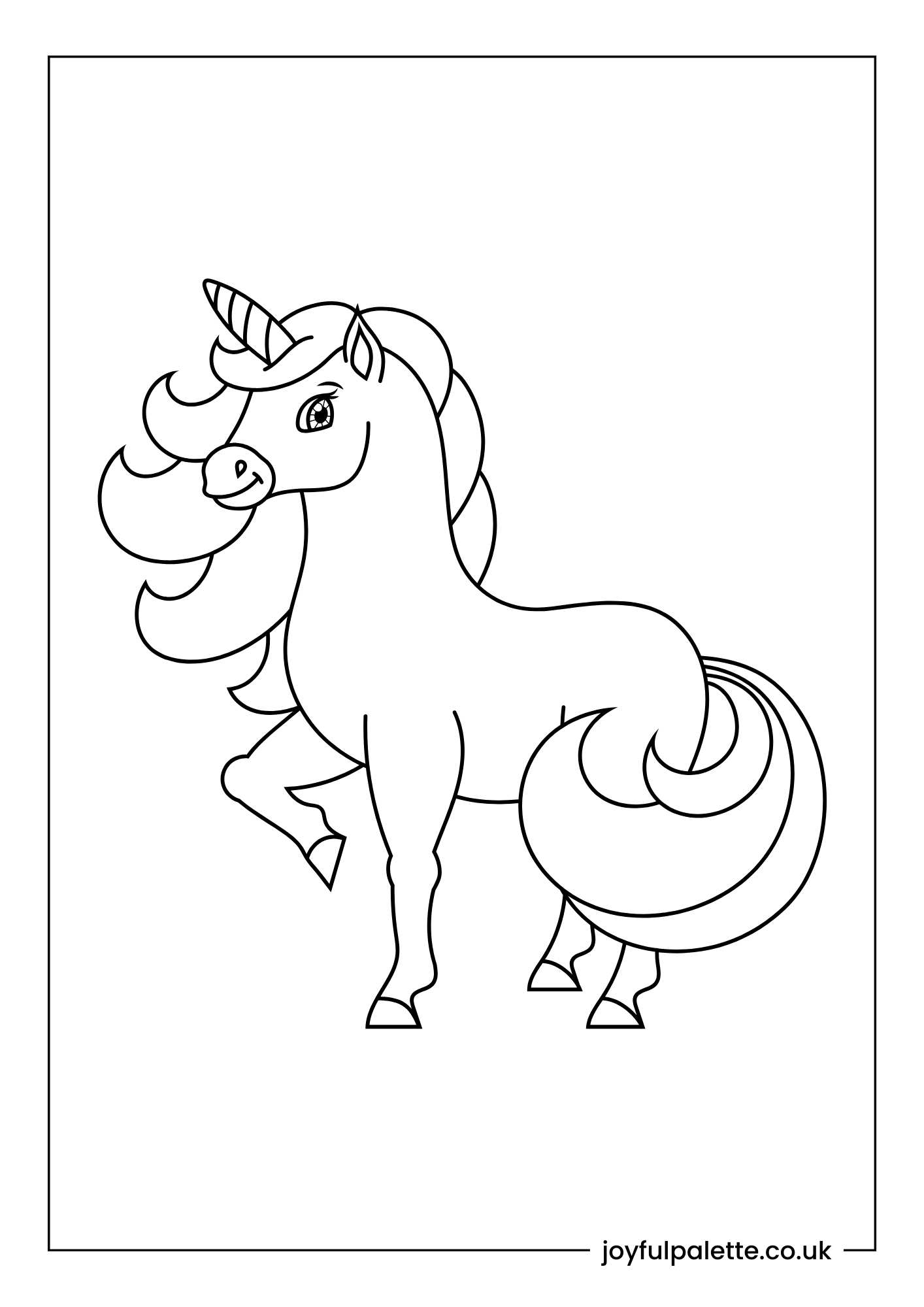 unicorn coloring pages pdf