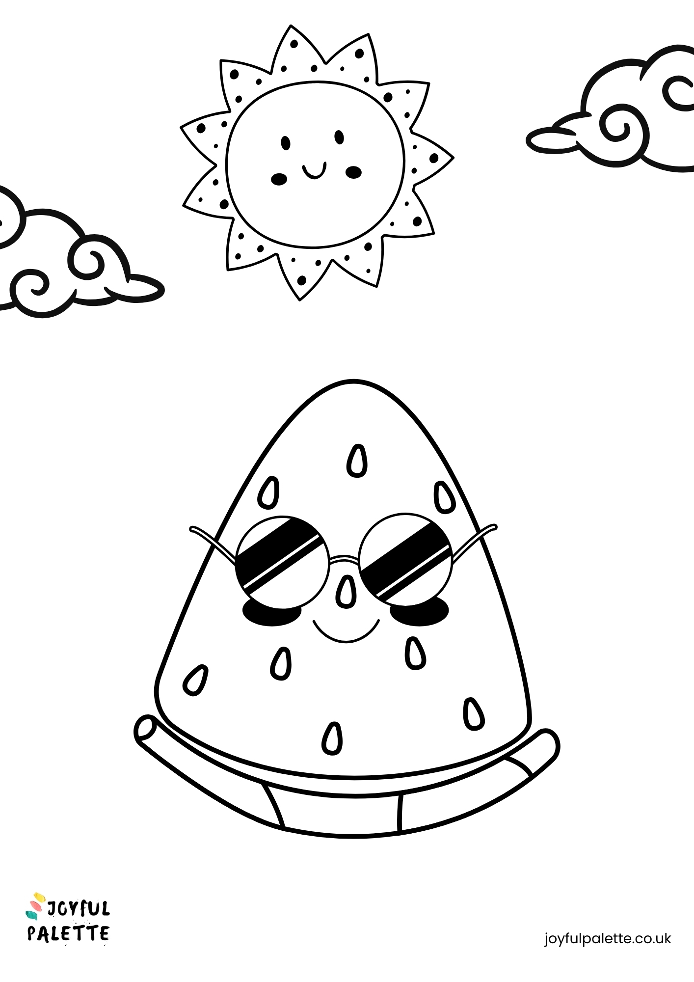 summer coloring page