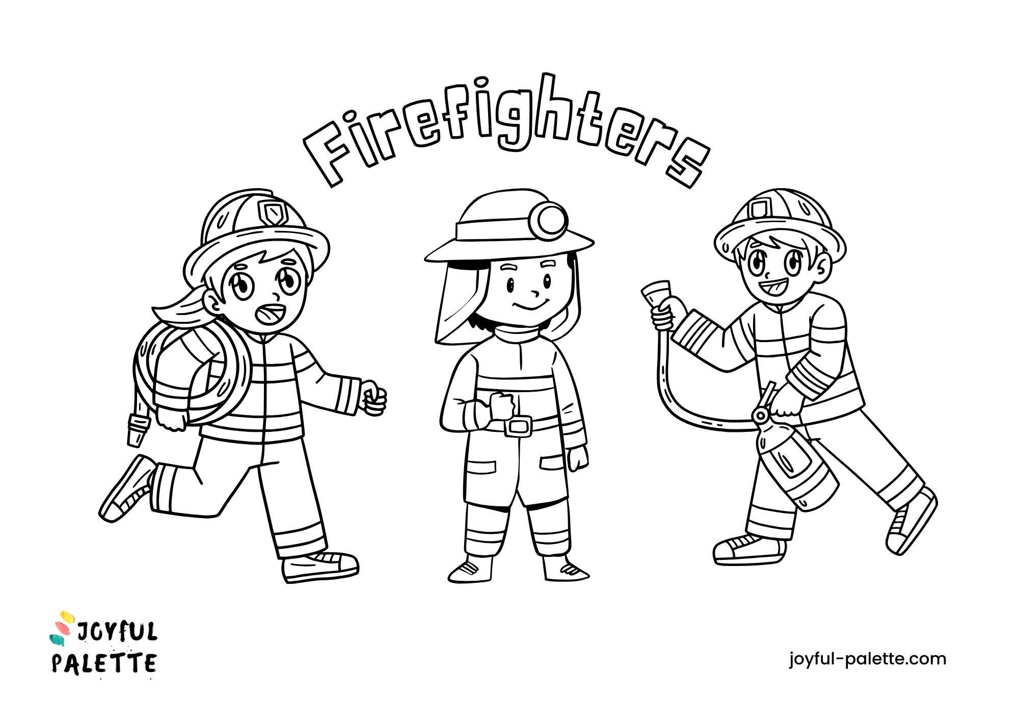 firefighter coloring page