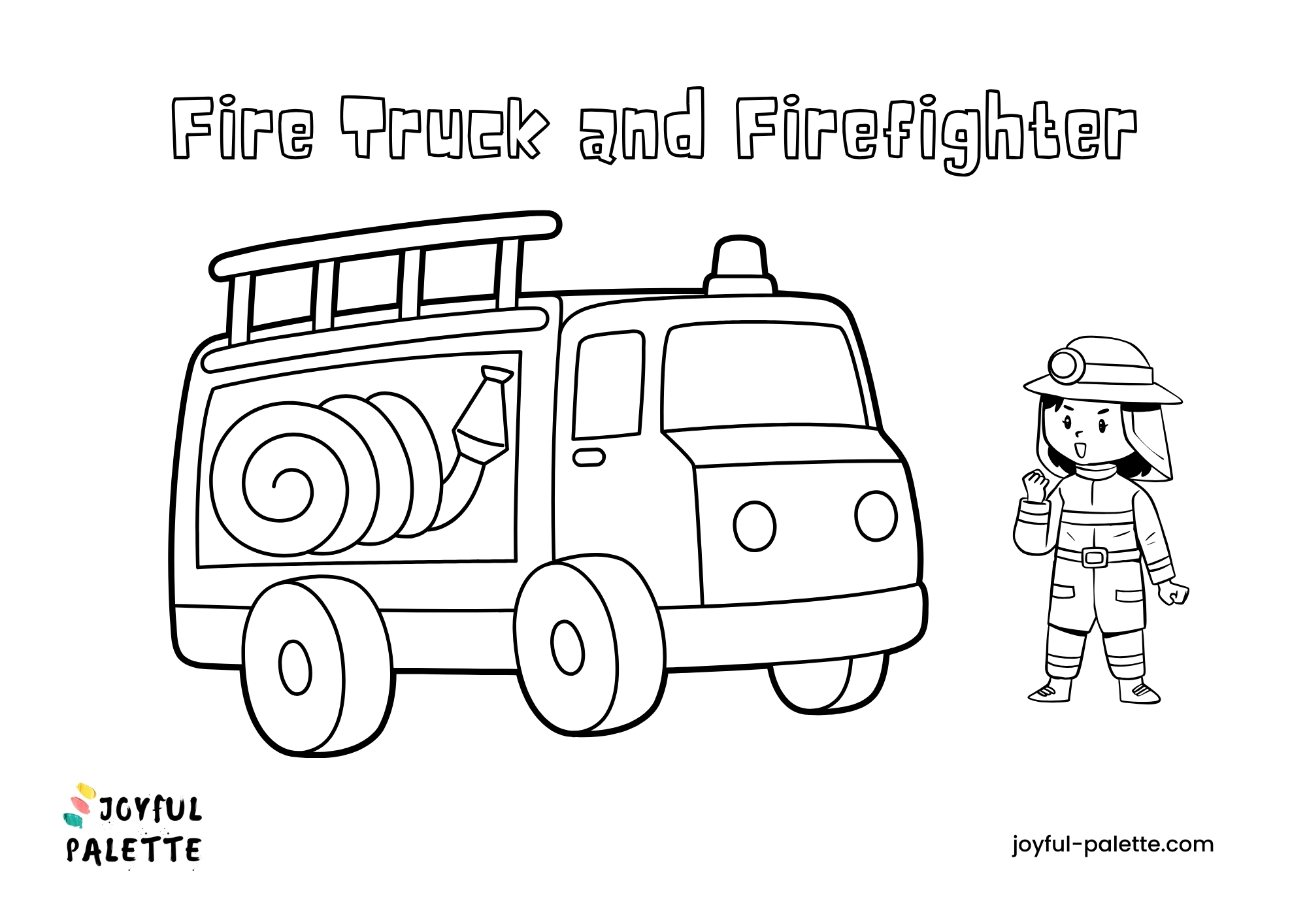 Fire Truck Coloring Pages