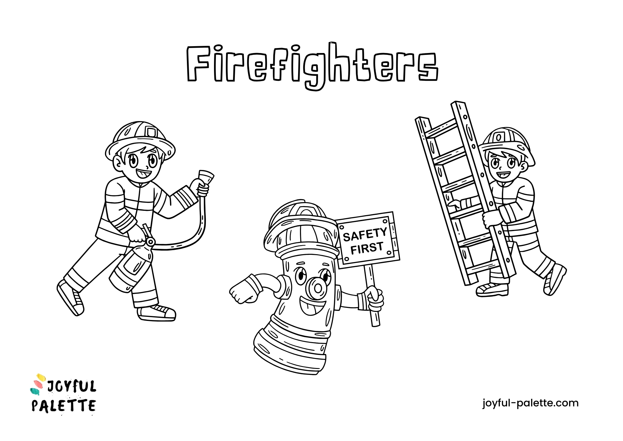 firefighter coloring pages