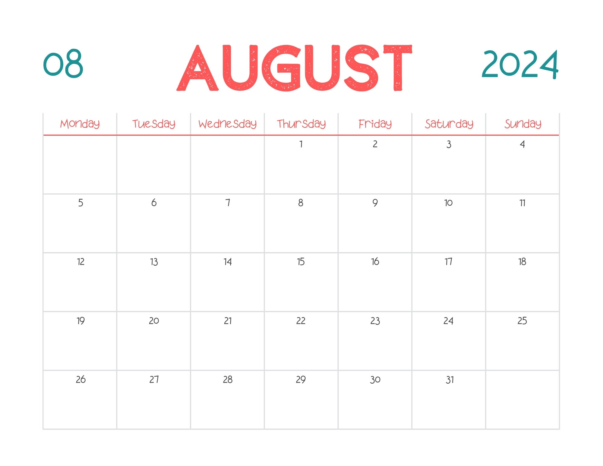 free printable august 2024 calendar