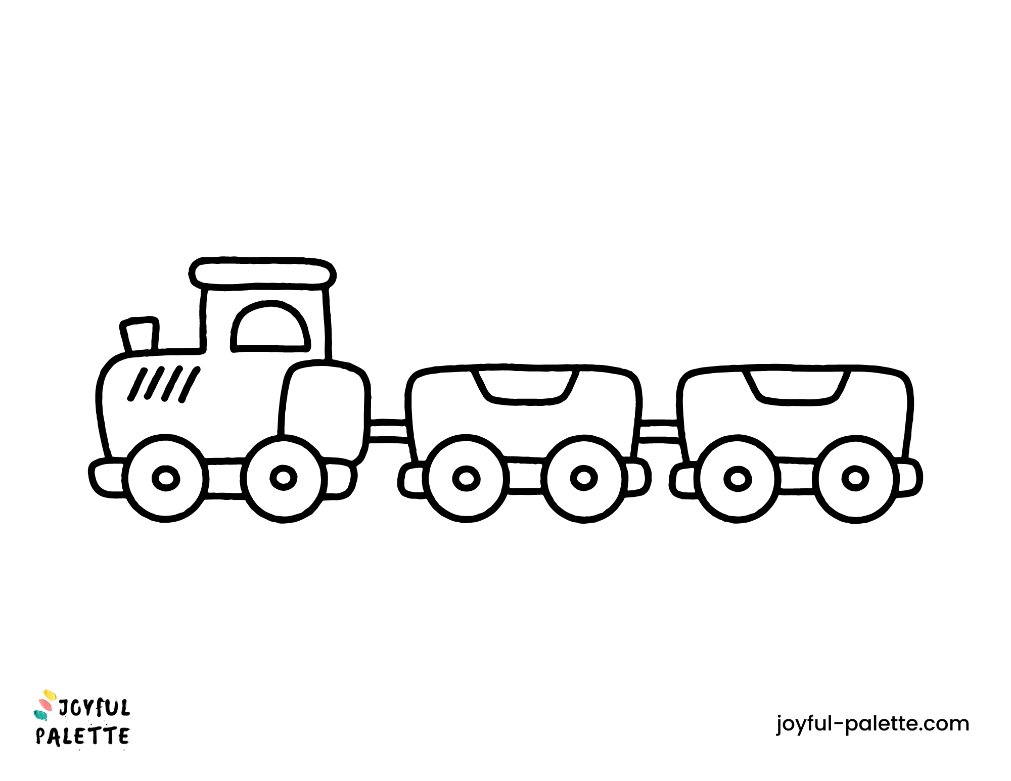 Easy train Coloring Pages