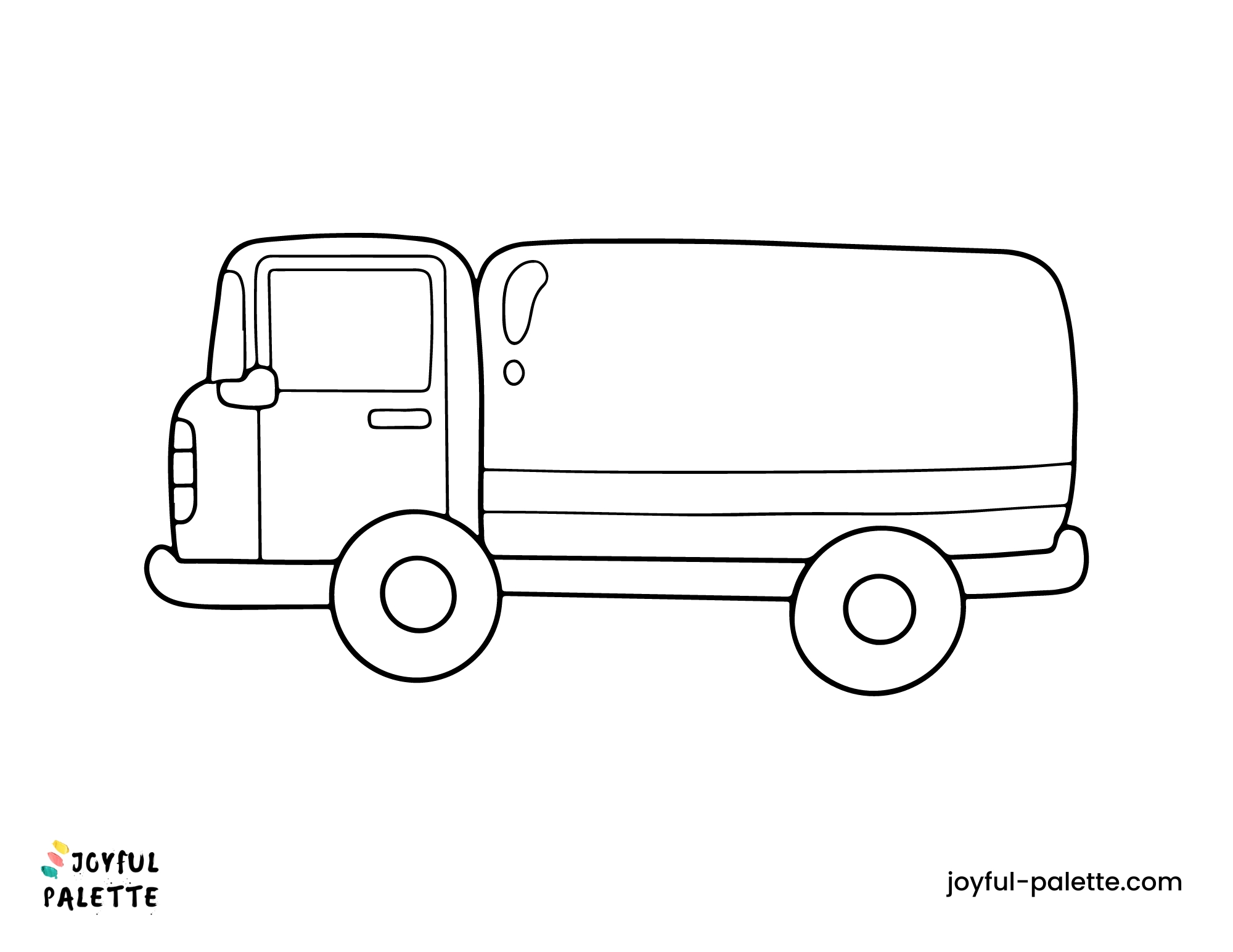 simple car coloring sheet