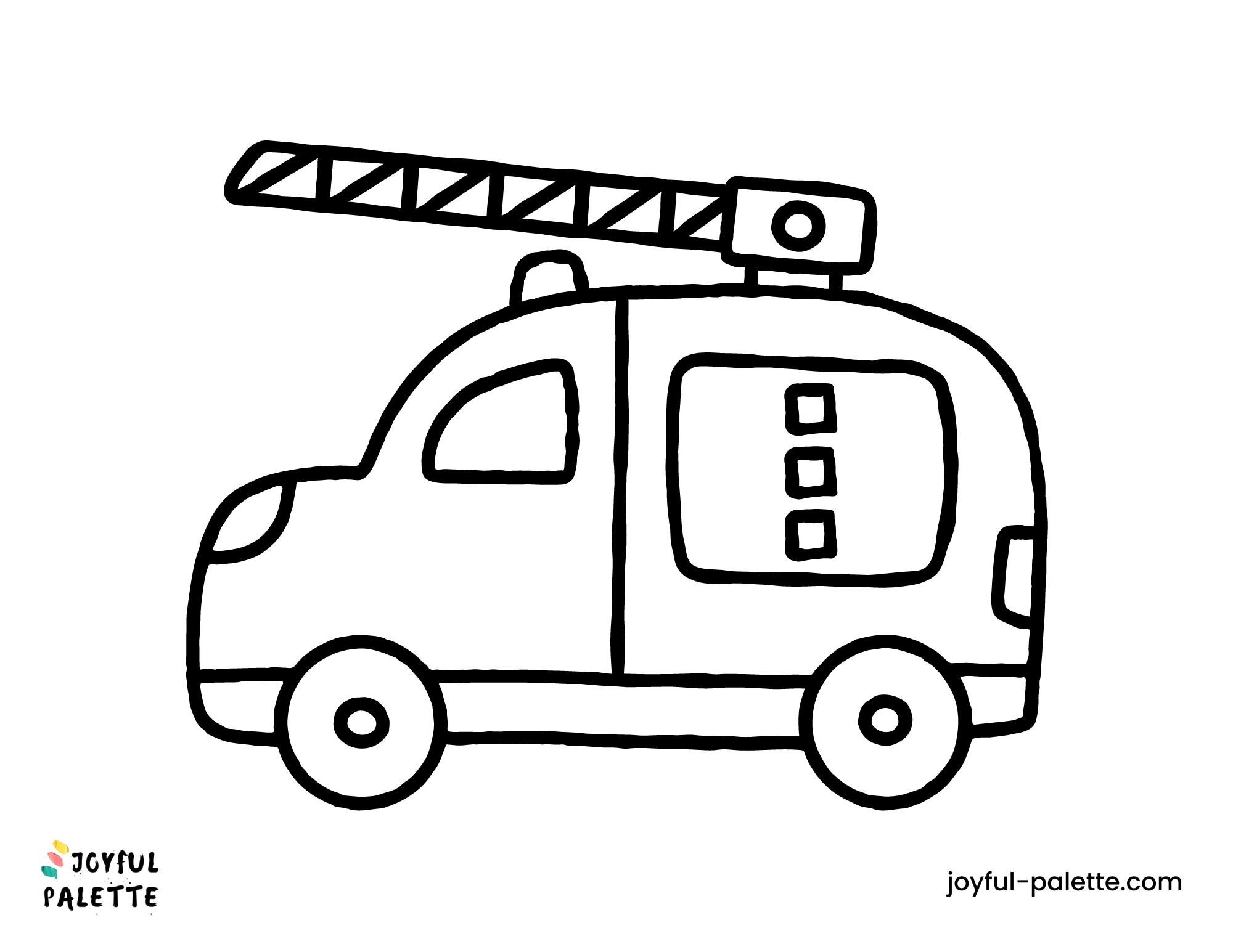 Easy Car Coloring Pages