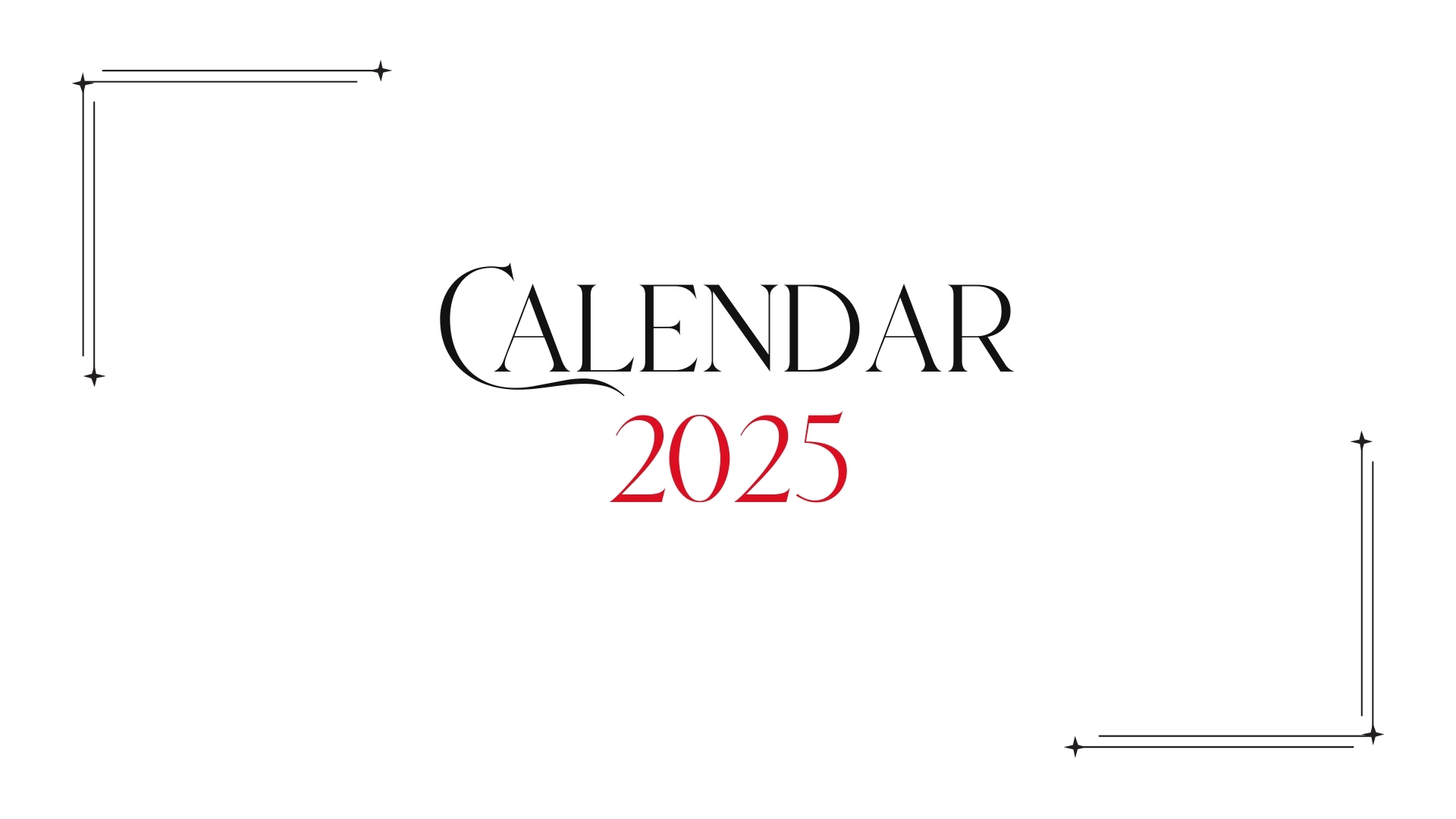 Black and White Minimalist Monthly 2025 Calendar pdf