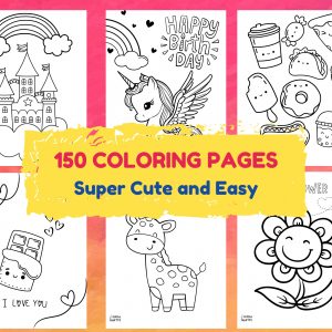 super cute kawaii printable coloring book